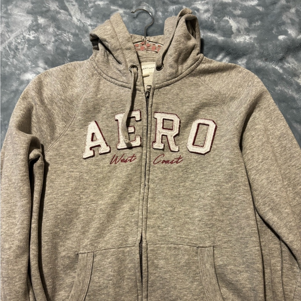 Aeropostale Heather Gray Hoodie